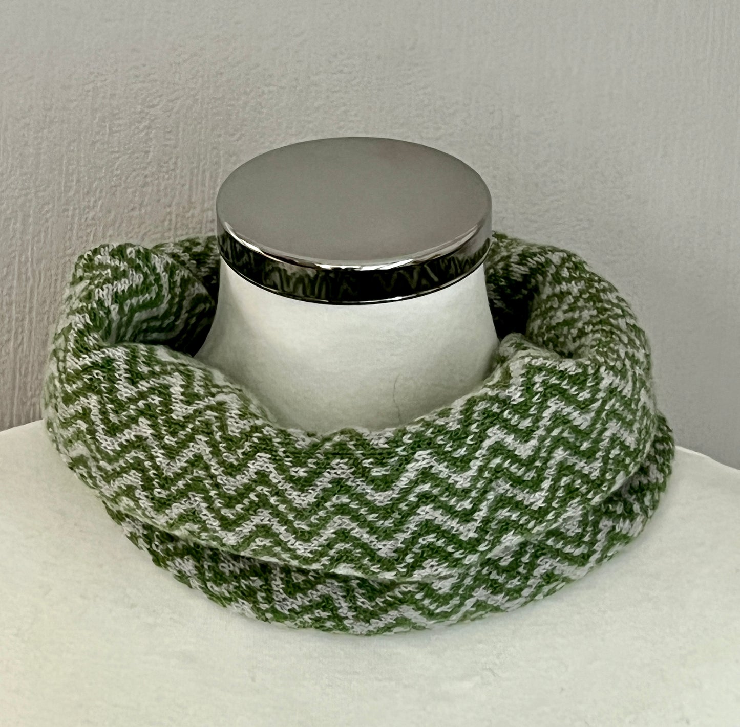 Neck warmer, cowl, snood with fair isle pattern soft merino lambswool