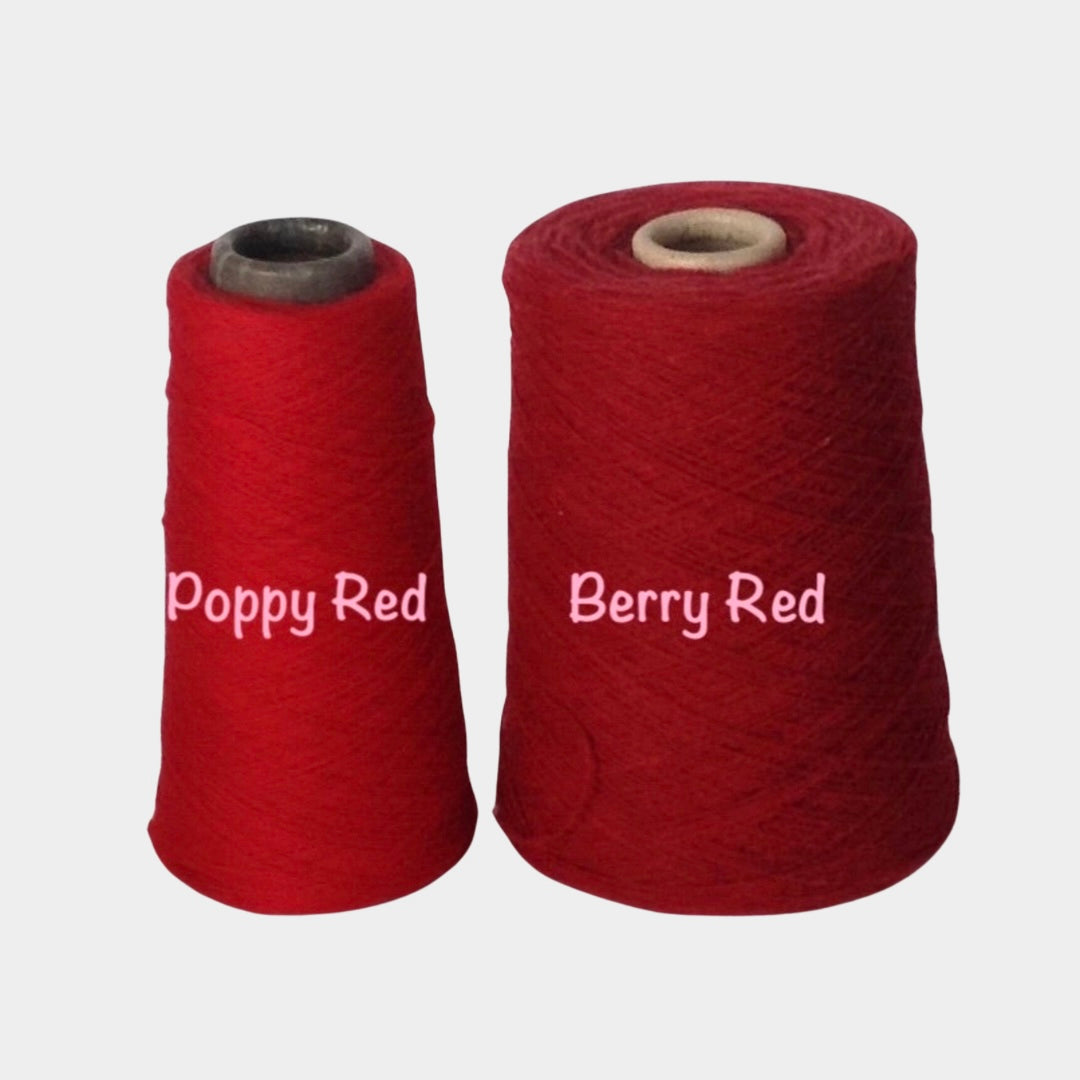 Poncho berry red merino lambswool