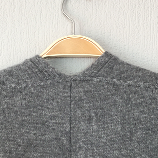 Cardigan edge to edge boxy style uniform grey (no buttons) - Made to Order